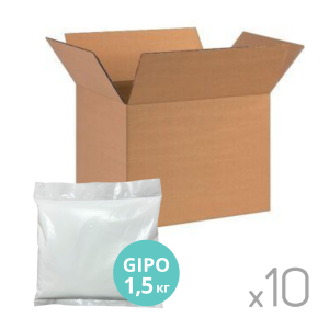 Стиральный порошок GIPO 1,5кг (пакет без печати), усиленный короб 10 шт.